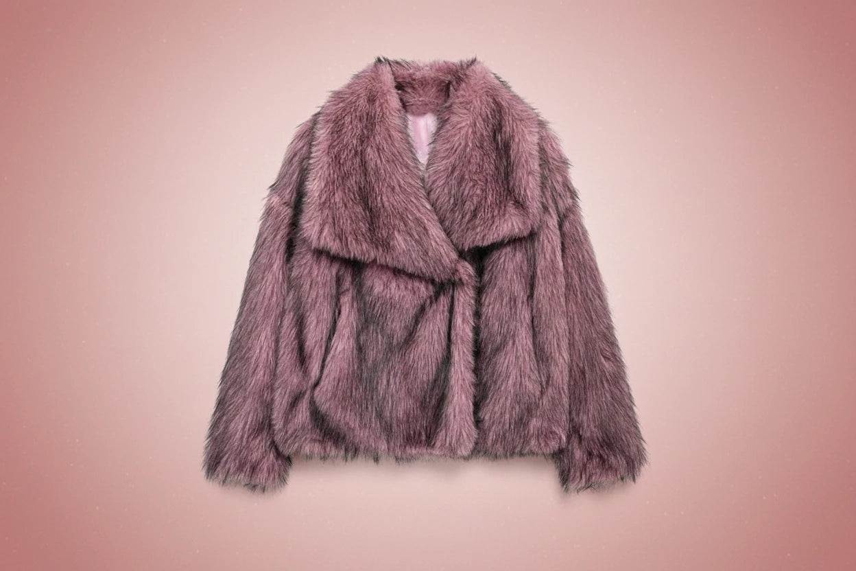 MUJER – Manteau en fausse fourrure pour femme