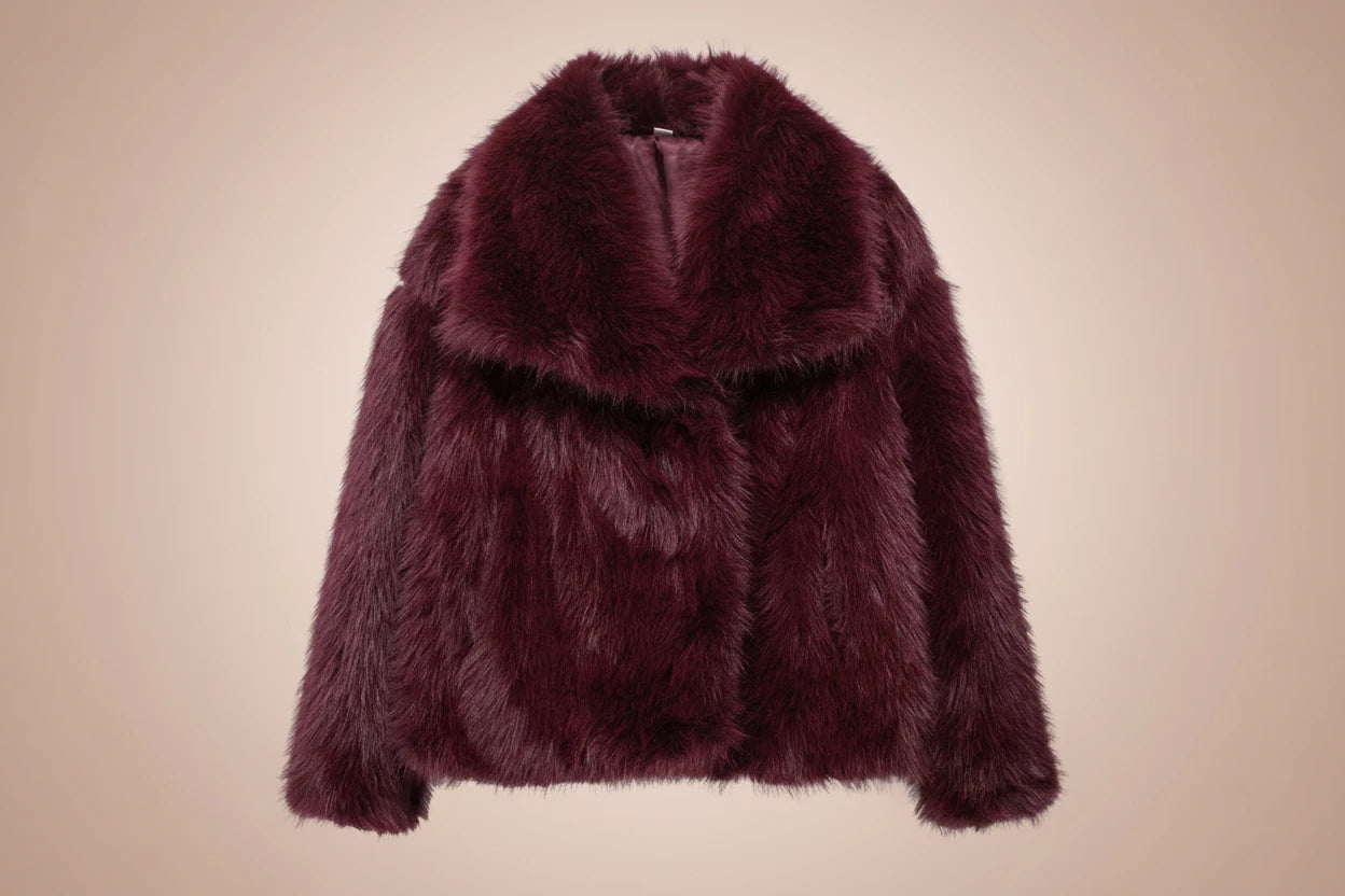 MUJER – Manteau en fausse fourrure pour femme