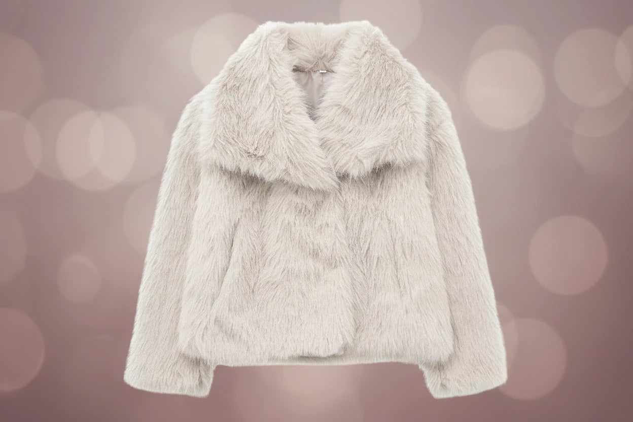 MUJER – Manteau en fausse fourrure pour femme