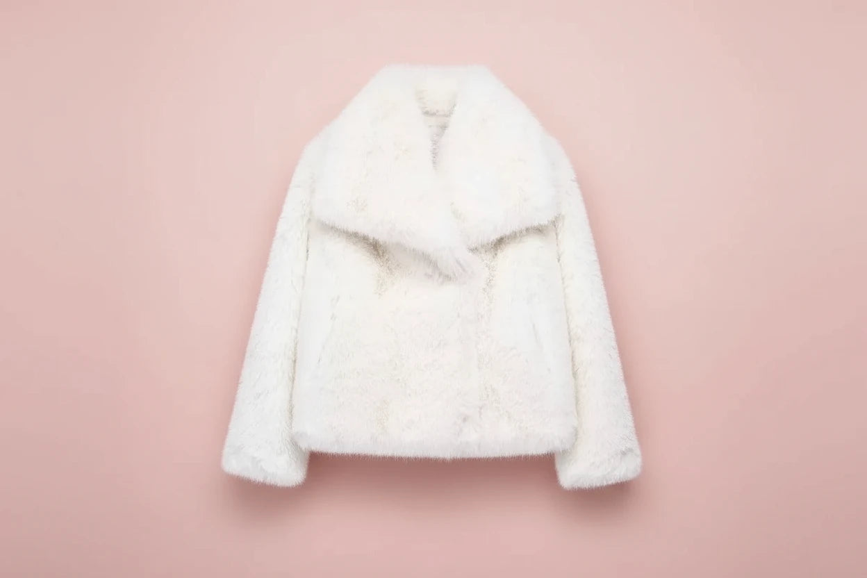 MUJER – Manteau en fausse fourrure pour femme