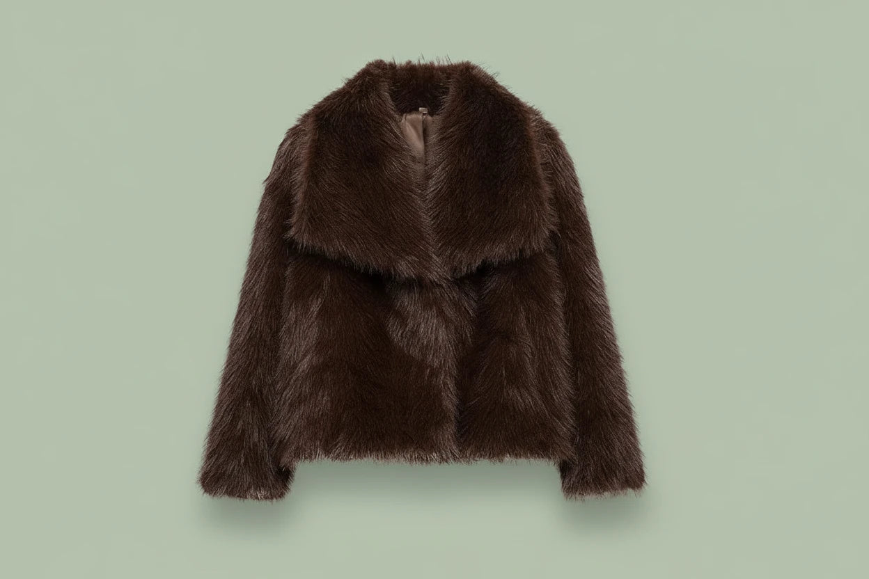 MUJER – Manteau en fausse fourrure pour femme