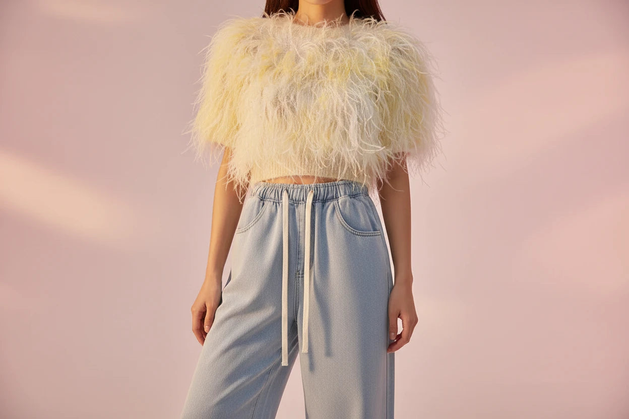 Jean fille doublé polaire épais