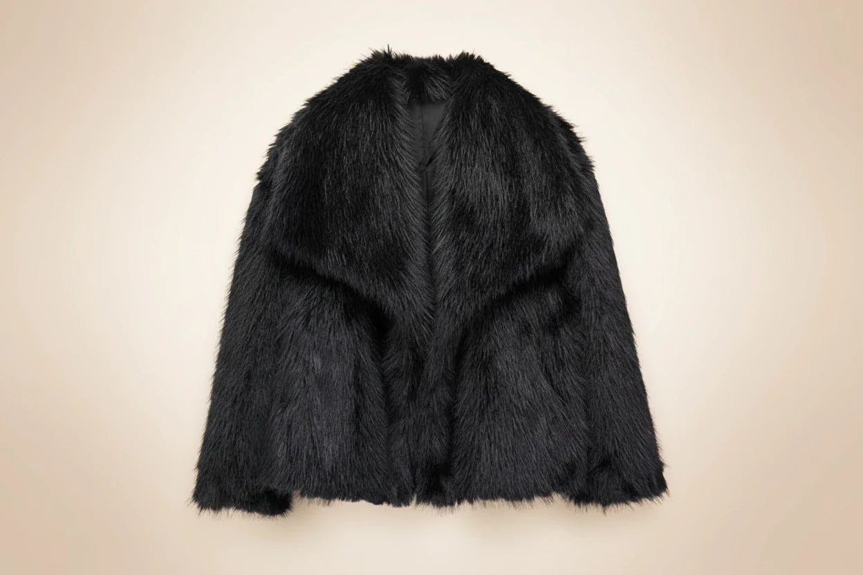 MUJER – Manteau en fausse fourrure pour femme